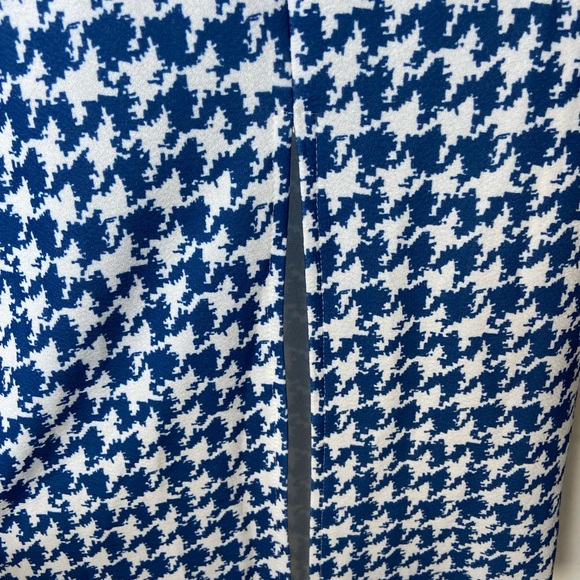 Long Houndstooth print long dress - Picture 3 of 4